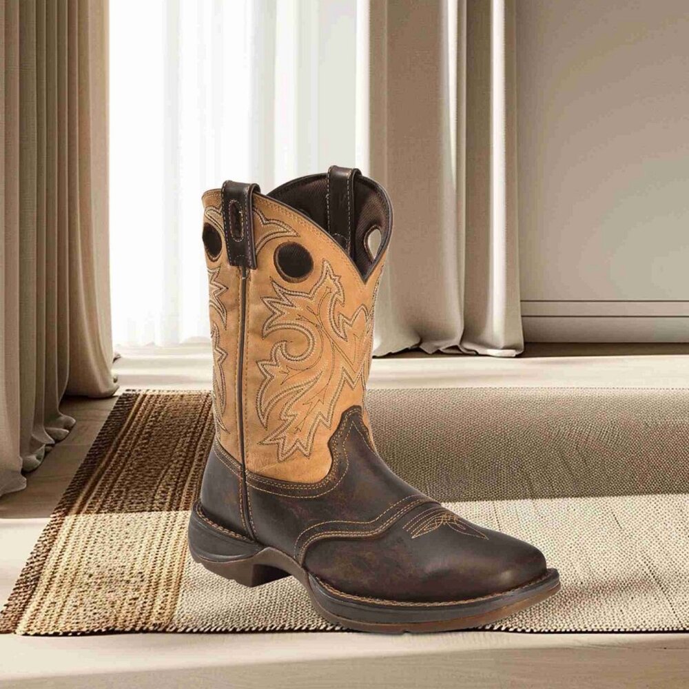 Durango Mens Western Rugged Style Broad Square Toe Boots